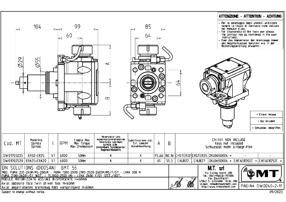 軸向雙頭動力刀座